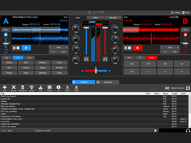 Windows 8 Program4Pc DJ Music Mixer full
